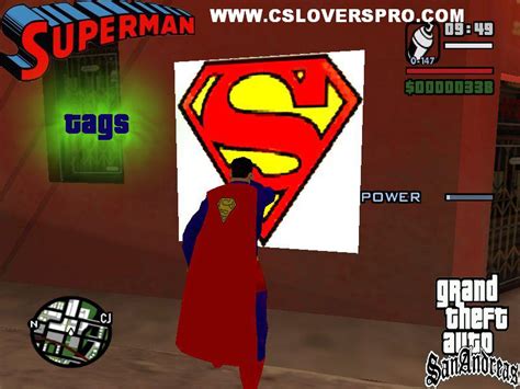 Grand Theft Auto San Andreas Superman Mod With