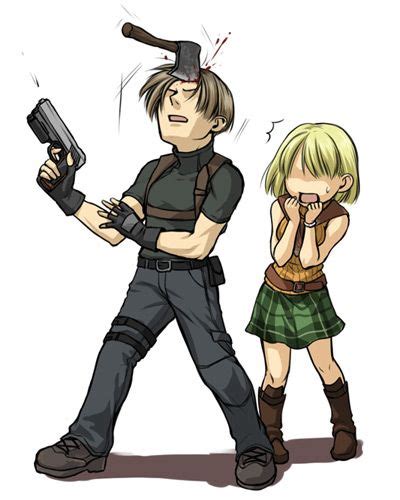 leon and ashley by ざんし re4 fangirl dino crisis resident evil
