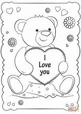 Coloring Card Pages Valentine Cards Printable Valentines Print Super St Drawing Saint sketch template