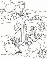 Joseph Coloring Brothers His Pages Bible Colouring Sketchite Visits Angel Jesus School sketch template