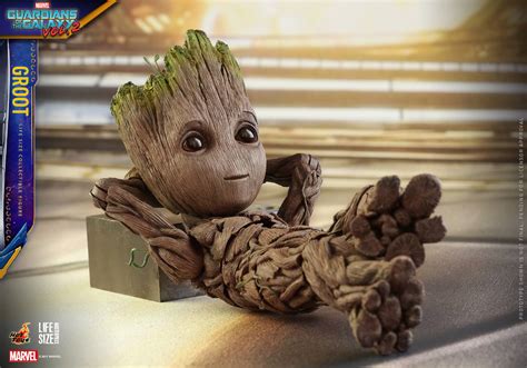 hot toys life size baby groot figure   order marvel toy news