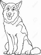 Husky Coloring Alaskan Malamute Siberian Cute Dog Designlooter 1300px 98kb Getdrawings Drawing Illustration Cartoon Funny Book Drawings sketch template