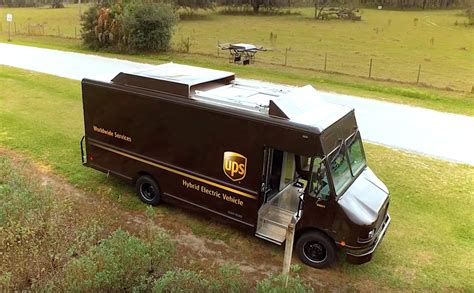 ups launches drone  truck    unmanned residential delivery video