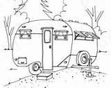Coloring Trailer Travel Pages Vintage Printable Camping Trailers Camper Campers Instant Line Etsy Airstream Choose Board Adult sketch template