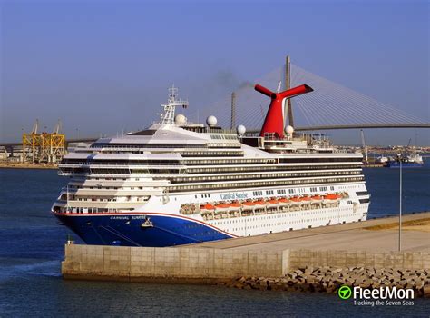 vessel carnival sunrise cruise liner imo  mmsi