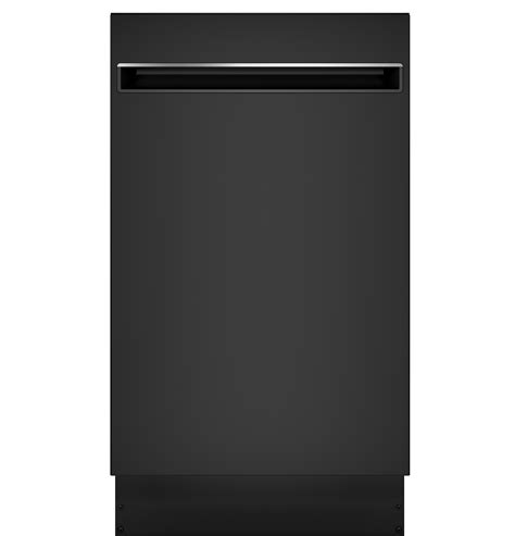 ge profile series pdtsglbb  built  dishwasher black