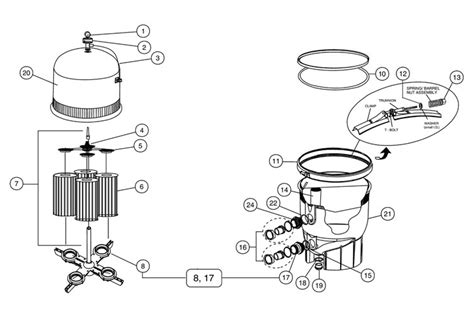 pool filter parts halogen supply