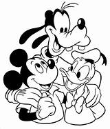 Mickey Donald Goofy Coloring Mouse Pages Supercoloring Color Duck Minnie Birthday Disney Coloriage Kids Mikey sketch template