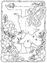Coloring Pages Alphabet Fairies Fairy Dessin Feeen Kleurplaten Alfabet Coloriage Colorier Colouring Flower Fee Zo Couleur Kleurplaat Adult Color Gif sketch template