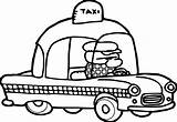 Taxi Coloring Cab Driver Pages Drawing Getdrawings Getcolorings Wecoloringpage Popular sketch template