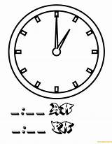 Clock Coloring Online Pages Color Printable sketch template