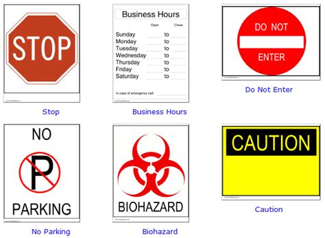 printable signs  clipart  clipart