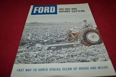 ford tractor    rotary cutter dealers brochure amil ebay
