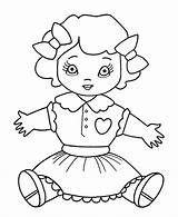 Coloring Toys Pages Christmas Dolly Toy Doll Sheet Kids Girl Print Color Colouring Dog Printable Baby Sheets Children Dolls Fun sketch template