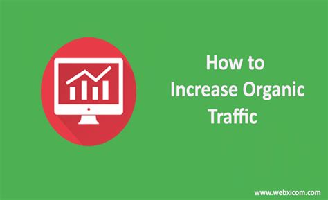 increase organic traffic  website