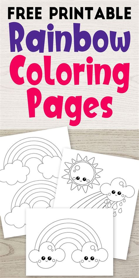 printable rainbow coloring pages  kids coloring pages