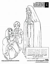 Fatima Coloring Pages Lady Choose Board Collection sketch template