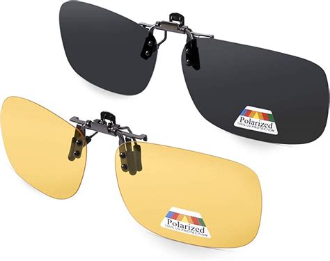 polarized clip on sunglasses over prescription glasses