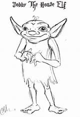 Dobby Elf sketch template