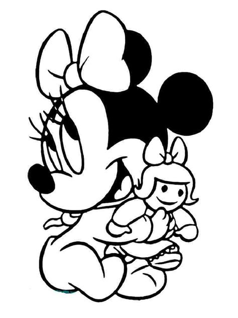 minnie mouse coloring pages baby vayp por