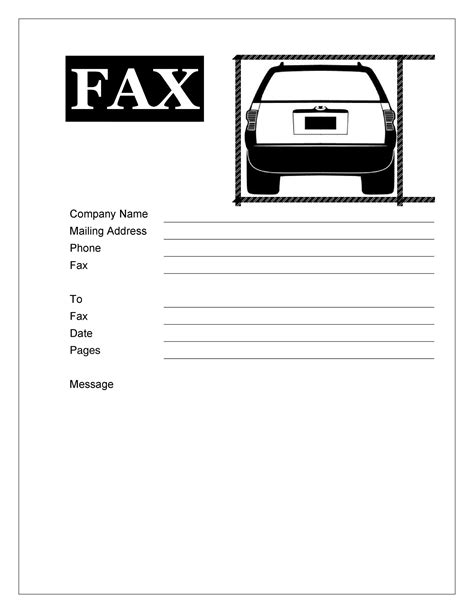 printable fax cover sheet templates templatelab