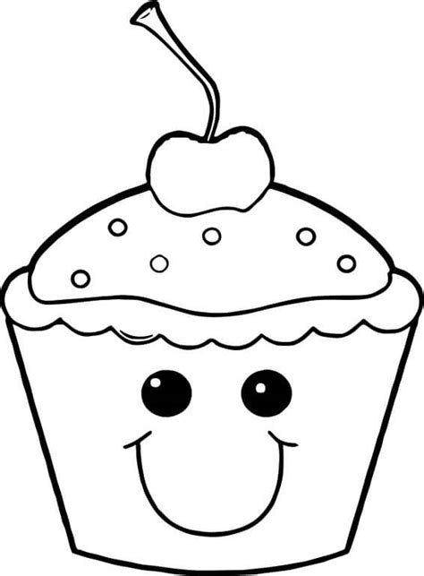 cupcake coloring pages printable coloring pages