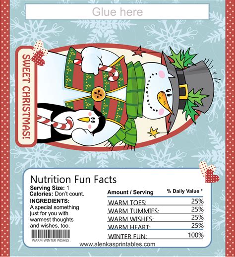 printable christmas candy bar wrappers