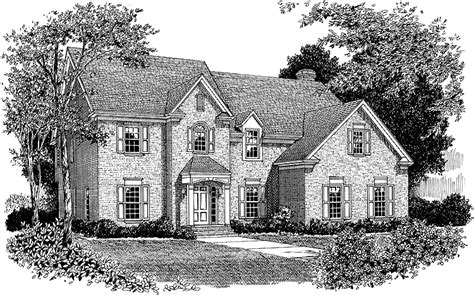 colonial house plan   square feet   bedroomss  dream home source house plan