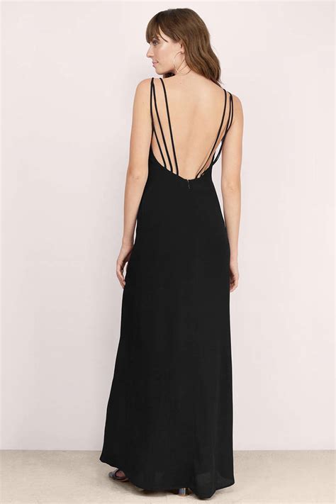 Sexy Black Maxi Dress Black Dress V Neck Dress Maxi
