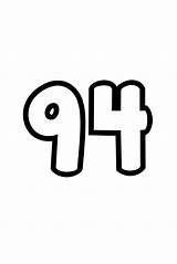 94 Number Bubble Printable Letters sketch template