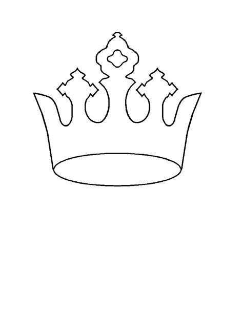 king crown template printable