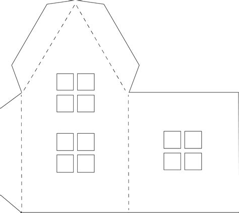 paper house template printable