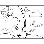 witch broom halloween coloring pages halloween coloring halloween