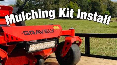 mulching kit install gravely zt xl  youtube