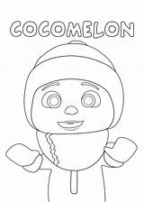 Cocomelon Coloring Melon Coloringonly Raskrasil Coloringall sketch template