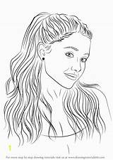Ariana Grande Coloring Pages Drawing Draw Step Singers Drawings Outline Inpiration Strikingly Sketches Pencil Simple Tutorials Getdrawings Divyajanani People Tutorial sketch template