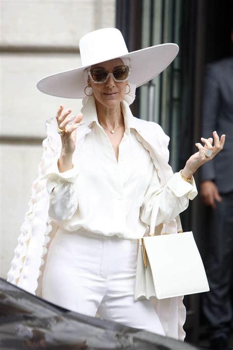 Celine Dion Is A Vision In White In Paris
