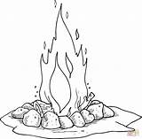 Coloring Campfire Pages Fire Printable Camping Camp Printables Scout Dot Lag Drawing Color sketch template