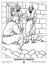 Prison Joseph Malvorlagen Bibel Jozef Name Sketch sketch template