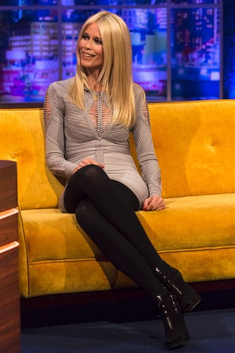 Claudia Schiffer Wows In Bodycon Dress On Jonathan Ross And Reveals