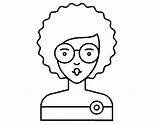 Curly Hair Girl Coloring Pages Fashion Coloringcrew Pigtails Face Book sketch template