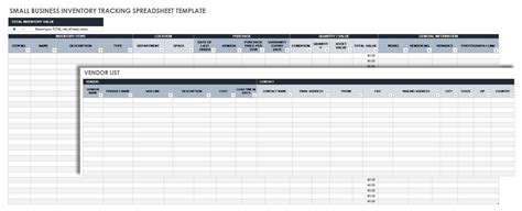 small business inventory templates smartsheet
