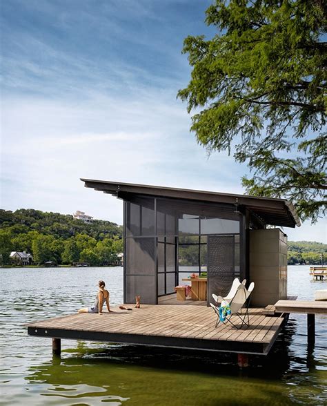 lake flato designs hog  creek retreat  austin texas