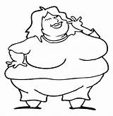 Fat Lady Drawing Woman Coloring Pages Cartoon Women Mama Body Yo Sketch Curvy Colouring Ugly Sketches Jokes Blonde So Drawings sketch template