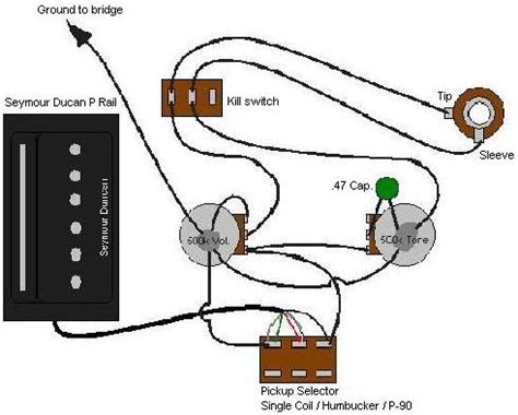 p rail pickup wiring diagram wiring diagram  schematic