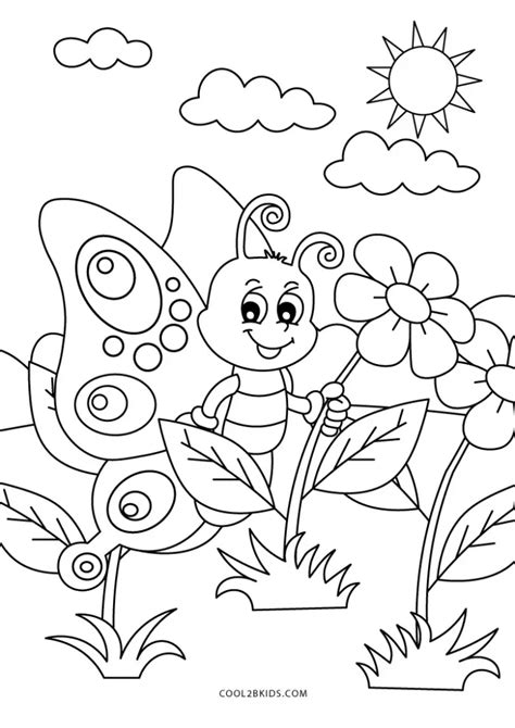 printable spring coloring pages  kids coloring pictures