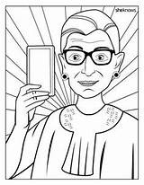 Coloring Ruth Pages Bader Angelou Maya Rbg Printable Book Ginsberg Ginsburg Print Color Collection Kids Books Superheroine Kind Getdrawings Getcolorings sketch template