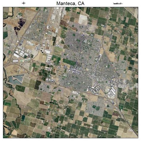 aerial photography map  manteca ca california