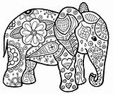 Coloring Mandala Elephant Pages Kids Colouring Adult Sheets Elefant Color Zum Printable Ausmalbild Colorear Animal Ausdrucken Ausmalen Abstract Mandalas Para sketch template