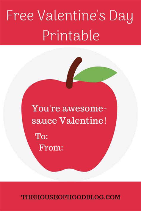 youre awesome sauce  valentines day printable  kids
